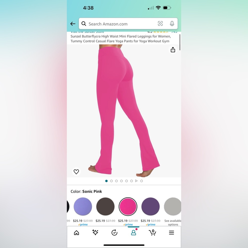 Amazon high wasted mini flare leggings/yoga pants